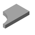 Šamotová deska vrchní, zadní KV DYNAMIC B 3G 66.44.01 